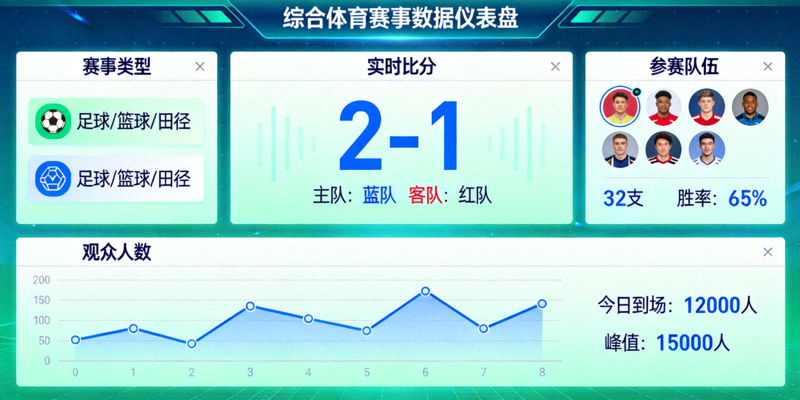 综合体育赛事数据仪表盘